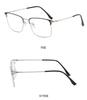 Non-magnetic titanium alloy glasses frame anti-blue light classic business half-frame men's optical mirror metal commuter optical mirror