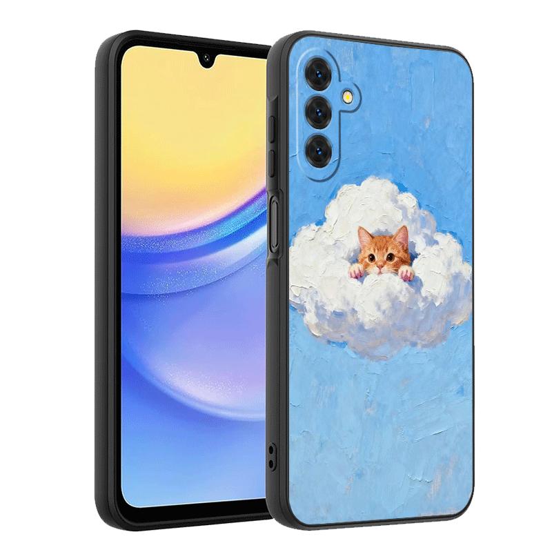 Cat Cute Kitten Cartoon Soft Phone Case for Samsung A17 A37 A57 A16 A26 A36 A56 A15 A25 A35 A55 A14 A24 A34 A54 A13 A23 A33 A53