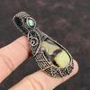 Septarian Pendant Copper Wire Wrapped Pendant Designer Pendant Labradorite Gemstone Jewelry Handmade Pendant Copper Jewelry Gift For Mother
