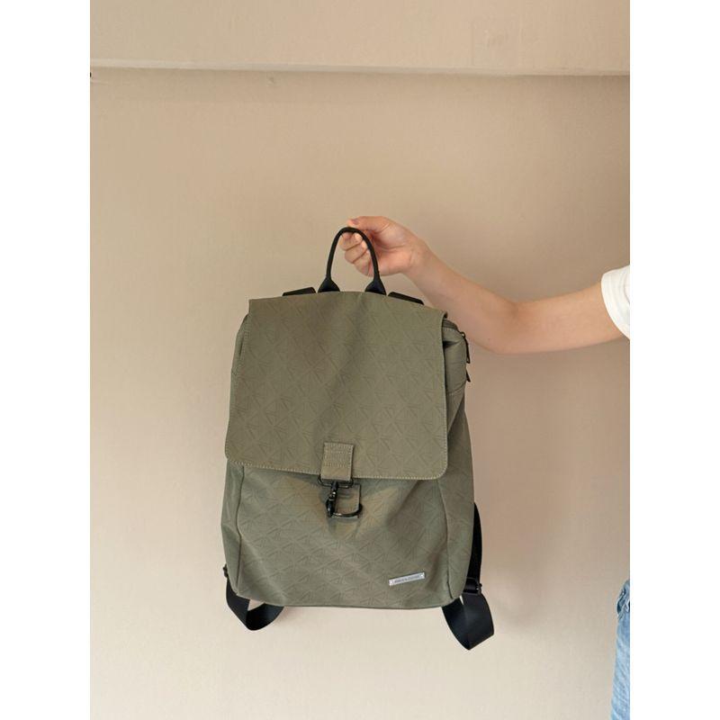 

My Geometric Skin Fabric Backpack Technology British Style Backpack College Style Schoolbag Travel Bag Fashion Green large