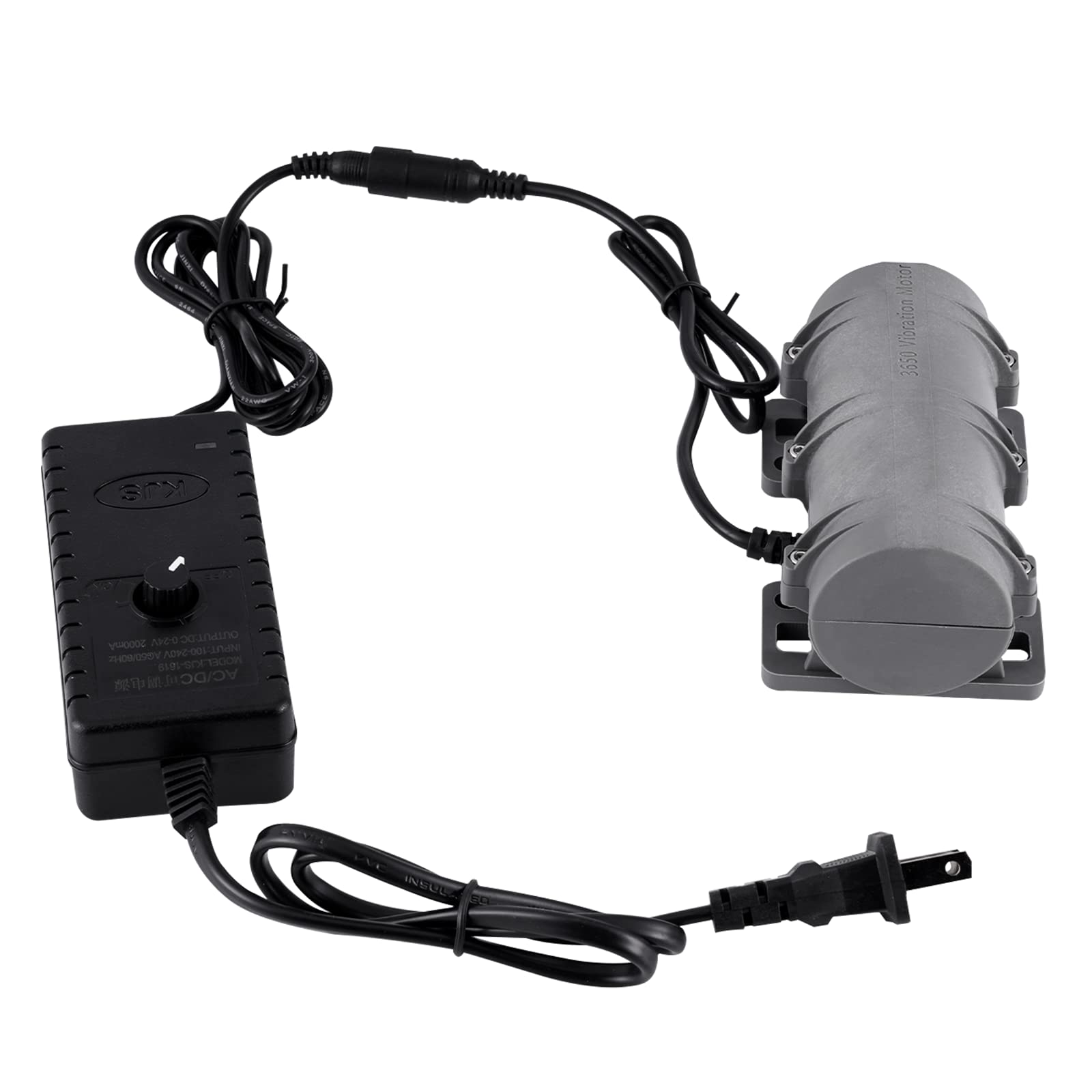 

JIAWANSHUN Vibration Motor Micro Vibration Motor DC24V 3800RPM with Speed Adjustable Adapter Strong Vibration Vibration Sieve Motor Double Head
