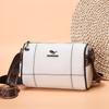 New Women's Bag Wide Shoulder Strap Retro Soft Leather Pillow Bag Fashionable Large Capacity Shoulder Messenger Bag