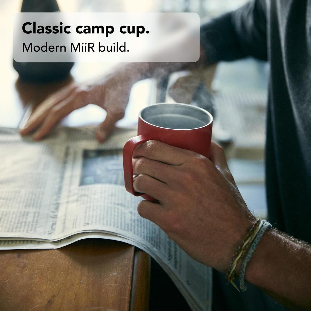 MiiR Camp Cup 12oz Camping Vacuum 354ml Mug with Keeps Food Hot or Tidal Blue Cup, Insulated, Lid, Cold,