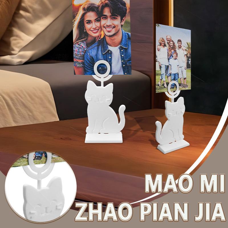 Tisch Nummernhalter Kleine Tisch Foto Halter Dekorative Katze Form Foto Display Ständer Für Zuhause Hotels Esszimmer Platzkarten