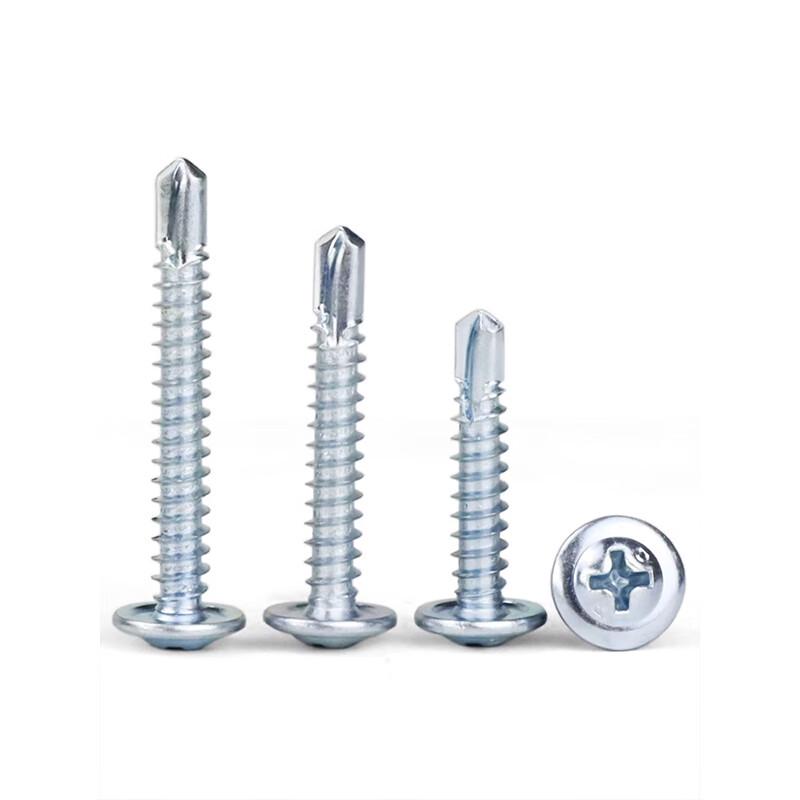 Qiansuluo Blue-White Zinc Self-Tapping Drill Screws with Washer Head