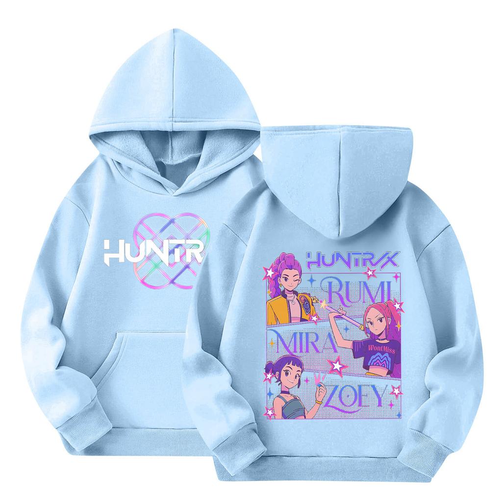 Children's Hooded Gradient Printed Long Sleeved Sweatshirt Loose  Sweatshirt  Sweatshirt