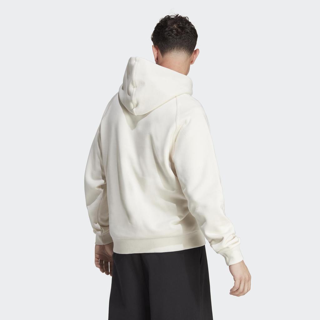 adidas Lounge Fleece Hoodie 'Chalk White' Men's IA9343