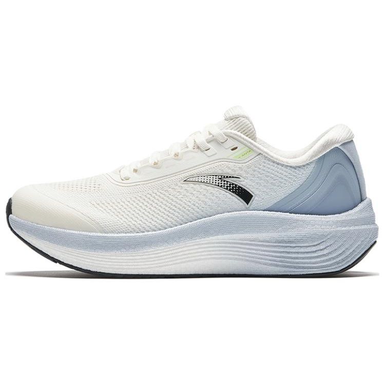 Anta Wanghai Shock Absorption Non-Slip Wear-Resistant Low-Top Nitrogen Technology Running Shoes Women sneaker White Blue 922335585-3