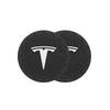 2Pcs Car Water Cup Mat Rubber Anti Noise Coaster Interior Accessories For Tesla Model-Y Model-3 Model-X Model-S Cybertruck