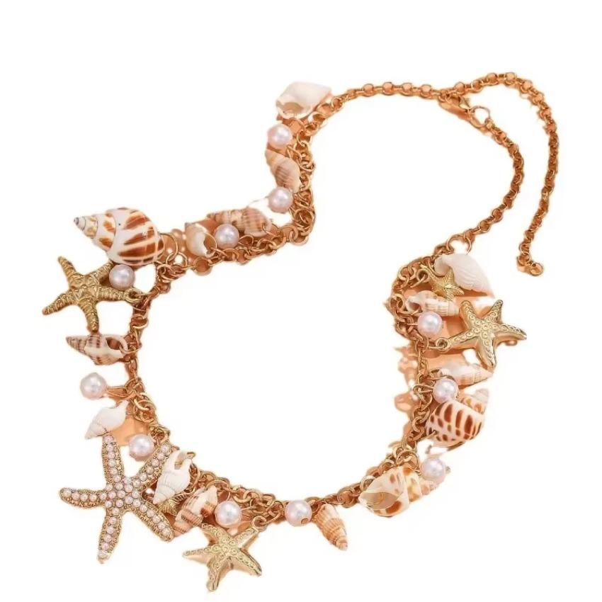 1 Stück Natürliche Muscheln Strand Schmuck Sommer Böhmen Ozean Elemente Armband Seestern Koralle Muschel Anhänger für Frauen Geschenke