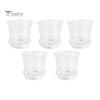 Breathable Plant Pots for Rootlets Clear Plastic Orchid Pot with Saucer, Drainage Holes, Ventilated Flower Rose, Phalaenopsis, Seedings Containers