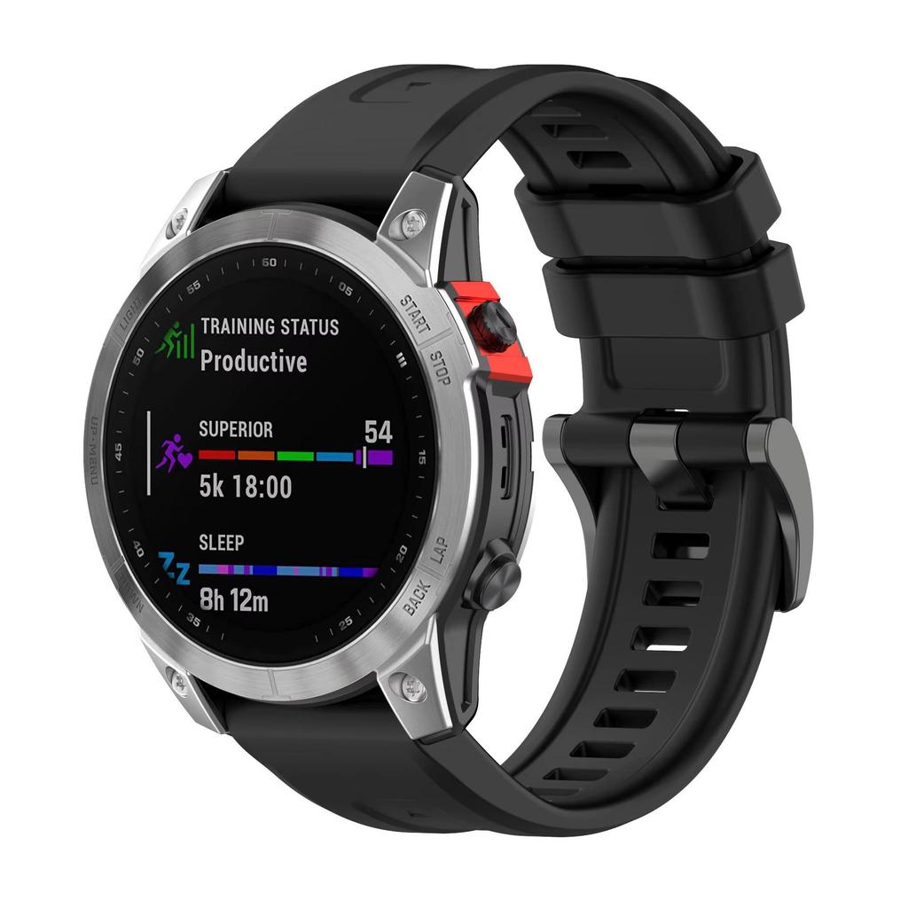 Garmin Fenix 7/7s/7X Pro Silicone Quick-Release Watch Band, Same Style As Official for Fenix 5/6/935 Models