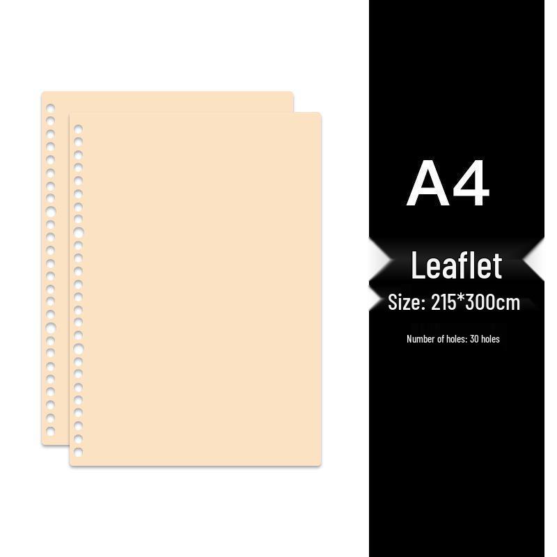 Colored Loose-Leaf Binding Sleeves - A4/B5/A5, 20/26/30 Holes, PP Material