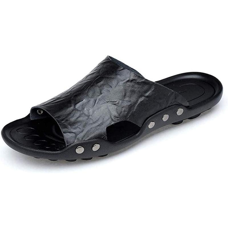 Summer sandals, easy to walk sandals, leather slippers, stylish sandals, beach sandals, spring/summer flat sandals, flat sports, lightweight