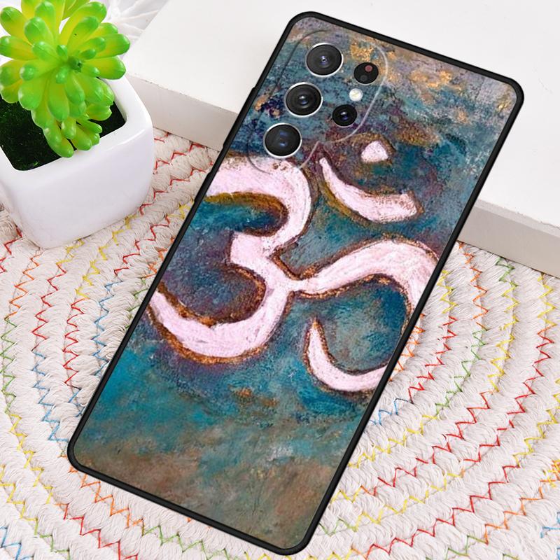 Aum om Namaste Symbol Zen soft Phone Case for Samsung Galaxy note 10 pro S26 Ultra S23 S24 FE S25 S21 S22 PLUS shockproof Cover