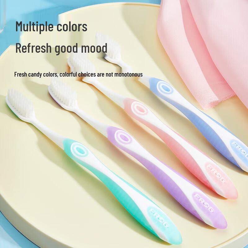 Frog Adult Charcoal Soft Bristle Toothbrush Set