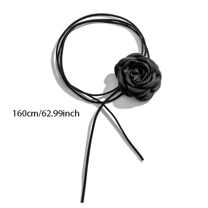 Elegant Big Rose Flower Clavicle Chain Necklace For Women Romantic Party Wedding Necklace Fashion Jewelry Girls Gift
