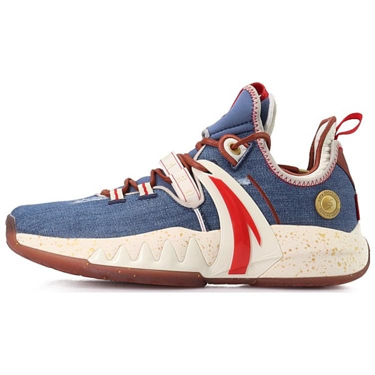 

Anta GH2 Hayward Low top Performance Basketball Shoes Men s Denim Blue 112141103-5 44.5