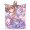 Anime Cardcaptor Sakura Blanket Flannel Decoration   Multifunction Soft Throw Blankets for Sofa Outdoor Quilt