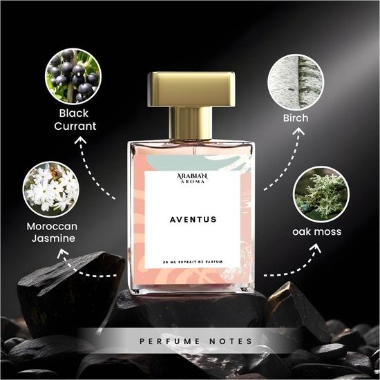 Arabian Aroma Aventus Unisex-Parfüm | Langanhaltender Duft für Männer und Frauen | Fruchtige, süße, ledrige, moschusartige und zitronige Noten