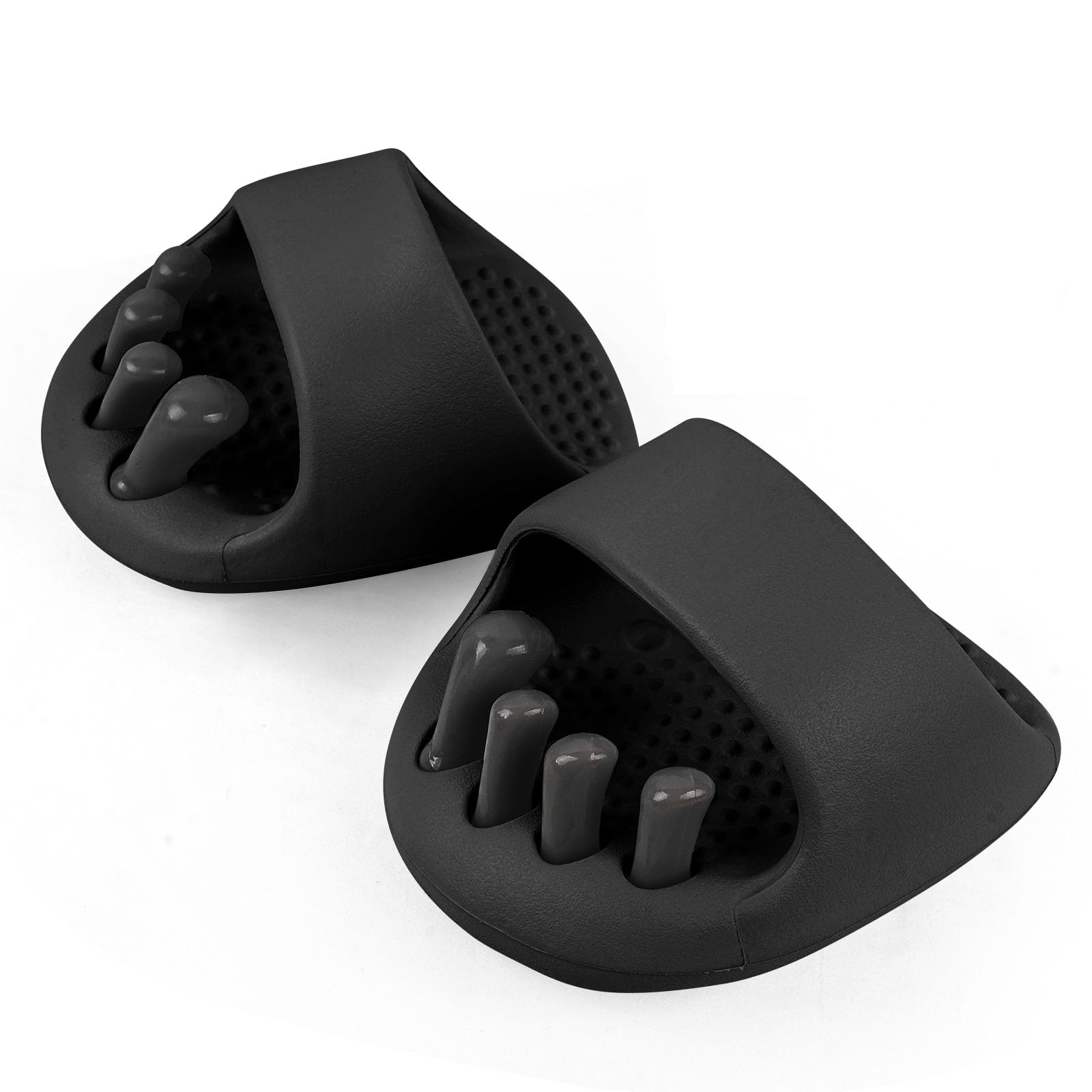 

WOVTE Slimming Indoor EVA Foot Reflexology Reduces Corrects Corrects Beautiful and Lifts Buttocks Slippers, Sandals, Ultra-Lightweight Slippers, чёрный