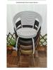 Three-Piece Chinese Style Rattan Table and Chair Set - Indoor Balcony Swivel Chair, Durable Round Five-Piece Swivel Design