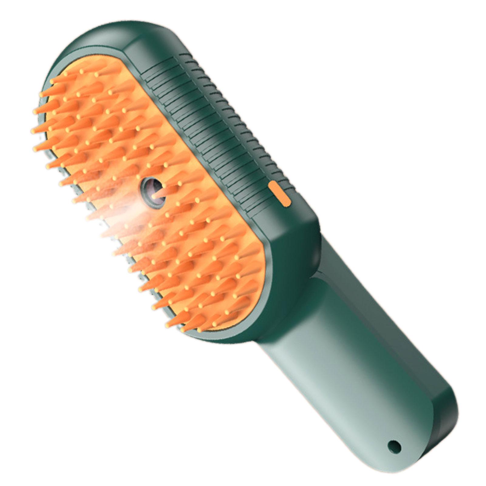 

Soft Steams Brush For Cat Hair Loss Easy Pet Hair Removal Brush Pet Supply зелений