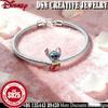 S925 Silver Disney Stitch Red Socks Charm Beads - DIY Christmas Jewelry Accessories