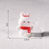 Cute Micro-landscape Christmas Puppy Pig Playing with SnowSmall Animal Decorative Accessories Desktop Mini Ornaments