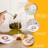 Kitchen Fermentation Jar with Pickle and Olive Fork Strainer Jar Hourglass Jar Strainer Flip Pickle Container for Food Storage