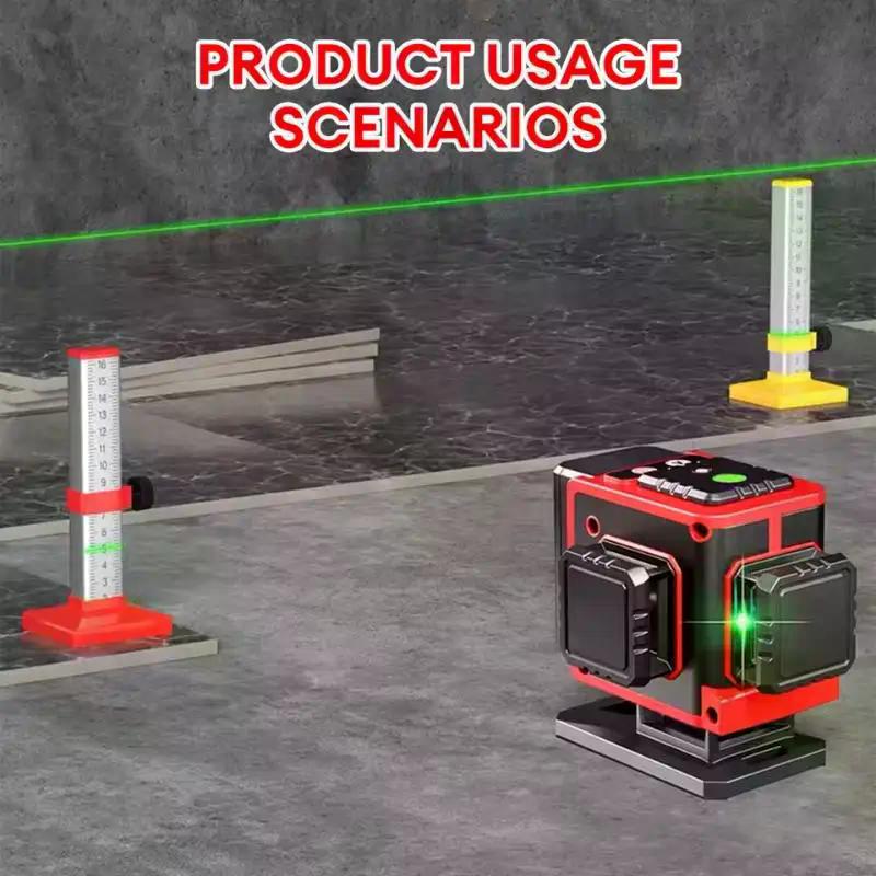 0-160mm Aluminum Alloy Tile Leveling Ruler High Precision Horizontal Bubble Ruler Adjustable Engineers Measuring Tool