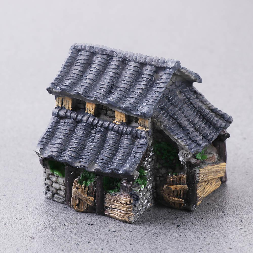 Cute 1 pcs Crafts Resin Tradiational Scene Statue Bonsai Decor House Model Figurines