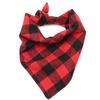 Dog  Dog Bandana Scarf ,Reversible Plaid Printing Kerchief to