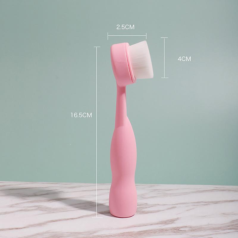 

Abs щетка для лица, глубоко очищающее средство от черных точек, отшелушивающая массажная щетка для лица, портативные инструменты для мытья кожи лица розовый