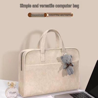 Stylowa torba na laptopa odporna na upadki: Wstrząsoodporny, Pogrubiony Design dla Notebooków Apple, Na Ramię i Przez Ramię.