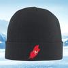 Red Island with Three Running Legs Unisex Women Unisex Knitted Hat Beanie Pullover Cap Winter Thermal Warm Christmas Outdoor Cyclin