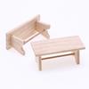 112 Dollhouse Miniature Mini Wooden Coffee Table Simulation End Table Furniture Toys For Doll House Decoration Accessories