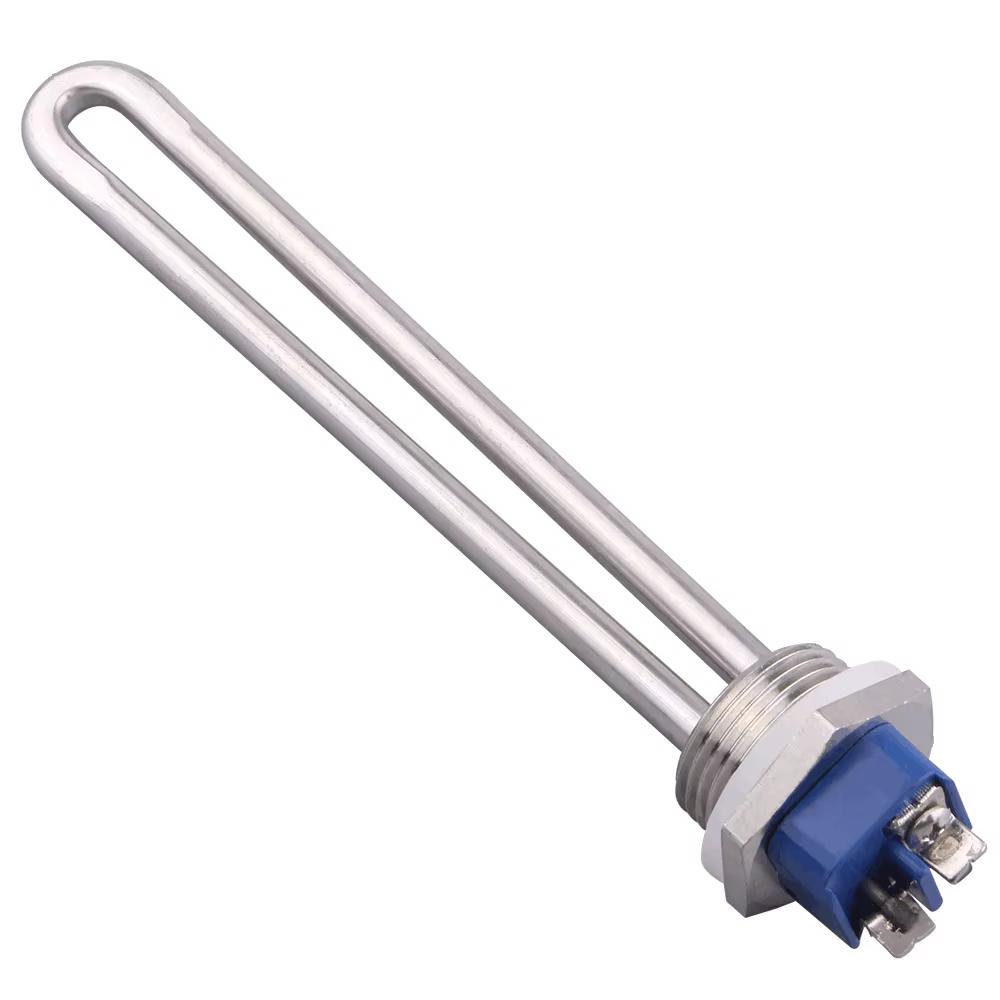 Screw In Heater with 1 Inch NPT Thread 12V 150W/300W 24V 600W 120V 1KW/2KW Immersion Water Stainless Steel 304 Heating Element 12V 150W