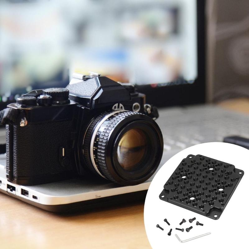 Kamera Mehrzweck Käseplatte Halterung Kamera Käfig Camcorder Stativ Teil Zubehör für Standard 75mm VESA