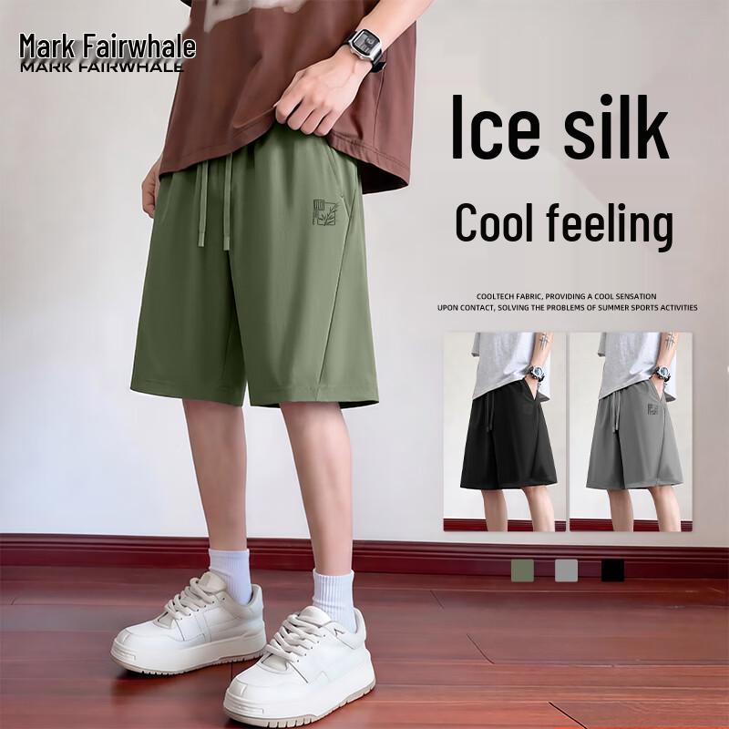 Mark Fairwhale Men's Ice Silk Breathable Casual Shorts