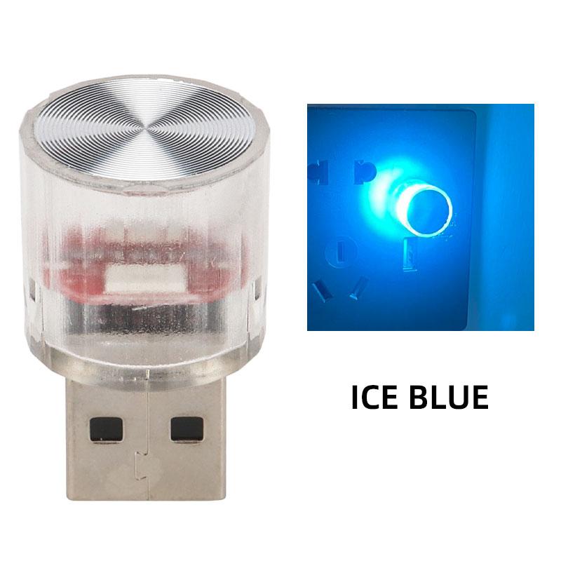RXZ 1PC car mini usb led Atmosphere Light For Party Ambient Automotive Portable Plug and Play  Car Decorative Interior Lamp 12V