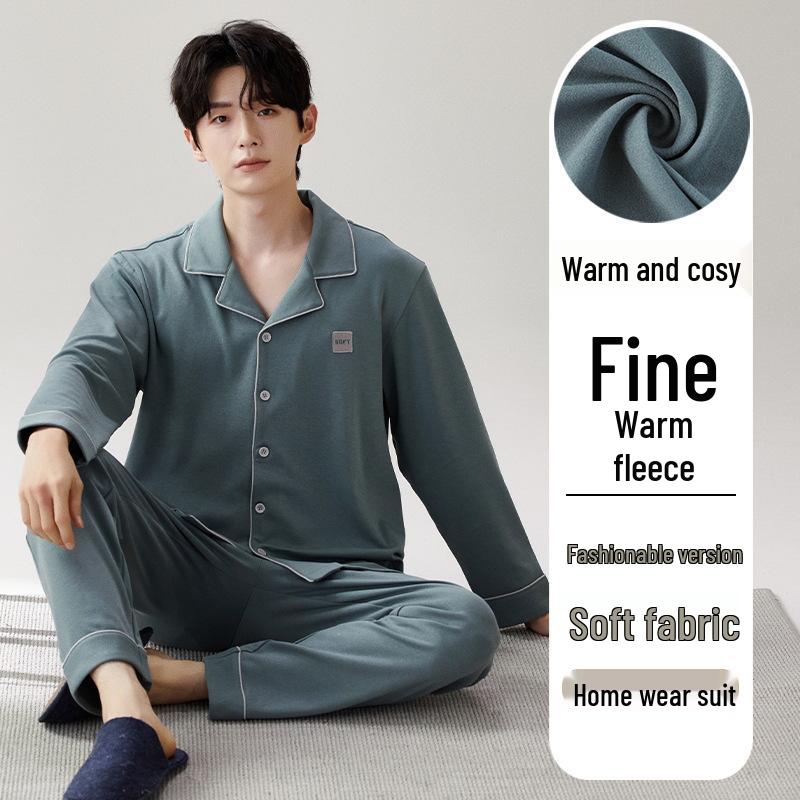 

Мужская зимняя пижама из немецкого бархата, толстая фланель, коллекция осень/зима 2024 XXXL