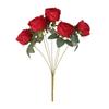Multicolor Artifcial Rose Flower 7 Heads Photo Props Simulation Rose Flower DIY Green Leaves Faux Flower Rose Party Supplies
