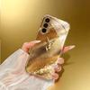 Geometrisches Hirschkopfmuster Glas Handyhülle geeignet für Samsung Galaxy S26 S25 S24 S22 S21 S20 FE/Ultra/Plus Anti-Drop-Hülle