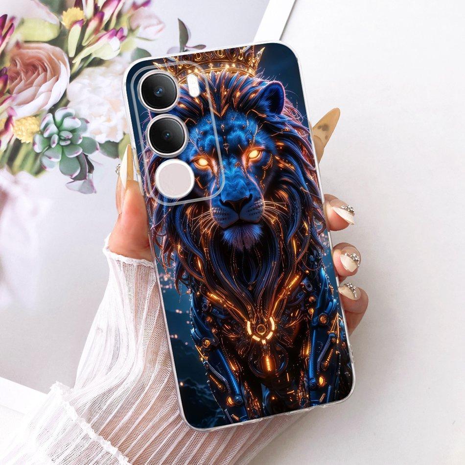 For Vivo Y19s Pro Cool Dragon Tiger Pattern Phone Case For Vivo Y19s Y 19S Pro V2419 Soft Silicone TPU Cases