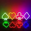 Décoration Murale de Cartes de Poker LED Lumières Néon