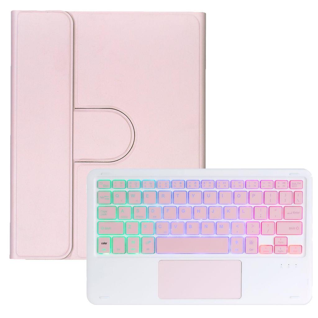 iPad 11 A16 Tablet 360° Rotating Protective Case with Magic Keyboard and Gradient Backlit Keyboard