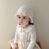 Breathable Cotton Ear Protection Fetal Cap Ruffle Flower Ruffle Hat  Bonnet 2-24Month Infant