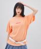 LALAFOX Lala Embroidered T-Shirt Short Sleeve T-Shirt Orange Br2Ch023