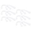 6Pair Ear Strap Pad Mouth Muffle Ear Protector Silicone Earloop Ear Savers for Daily UseWhite